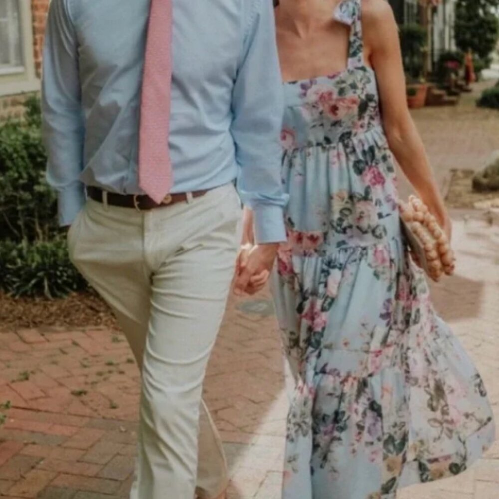 Beulah Tuckernuck Exclusive Lori Floral Dress Blue